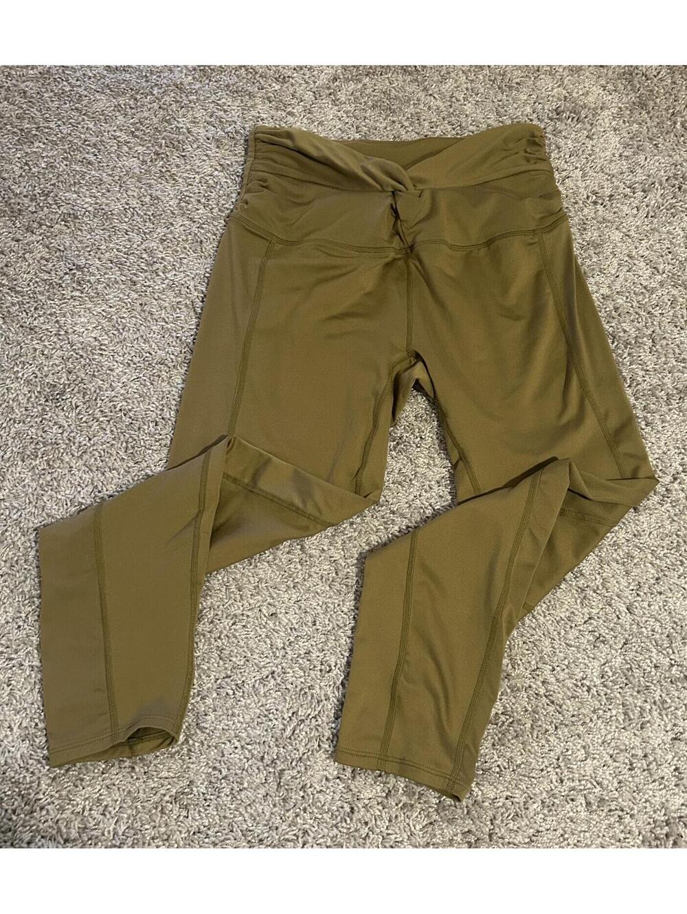 Free People Movement Olive Green Leggings Size Medium